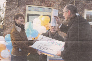 Uitreiking cheque